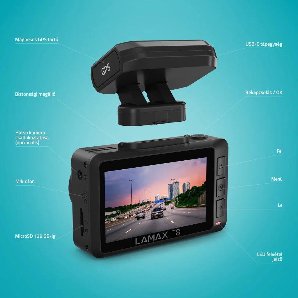 LAMAX T8 autós kamera - Image 3